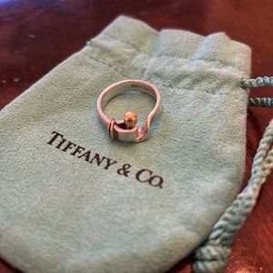 Tiffany Hook and Eye sterling silver Ring